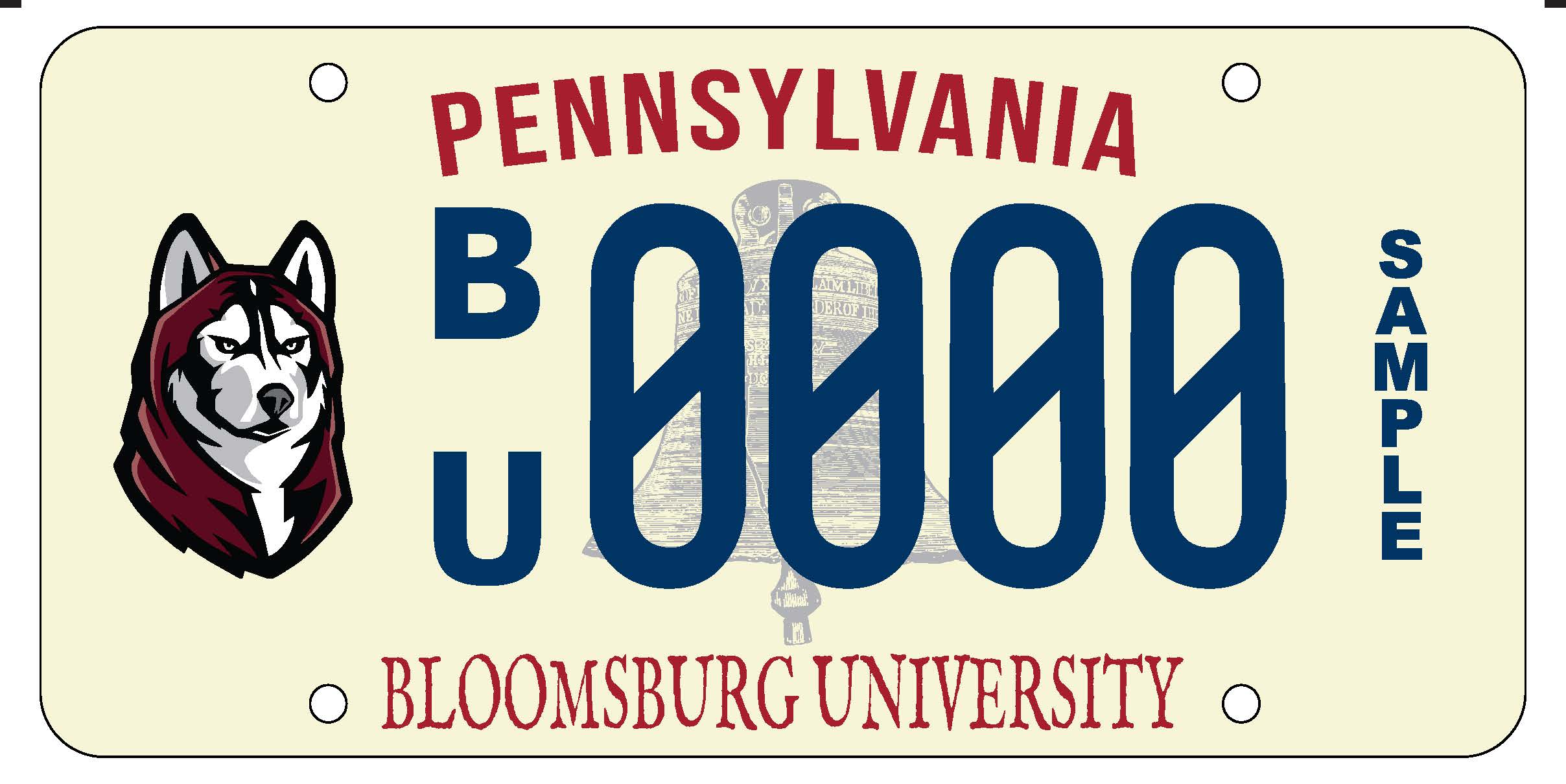 Expired 2020 Pennsylvania MAP Style License Plate – Random Letters/Numbers