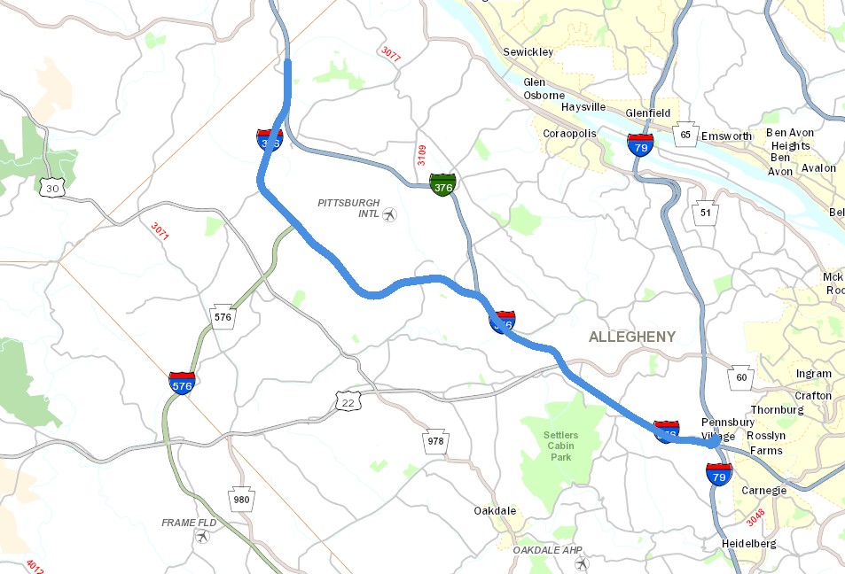 I-376 Parkway West – Boyce Road to I-79 | Department of
