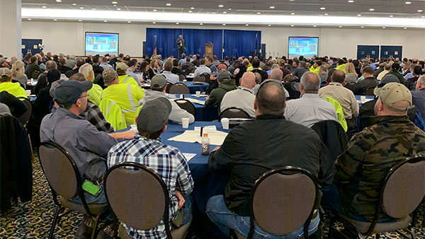 picture from the back of the conference room at the regional innovation day conference
