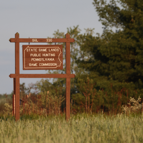 game lands sign