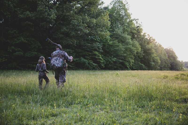 hunters walking