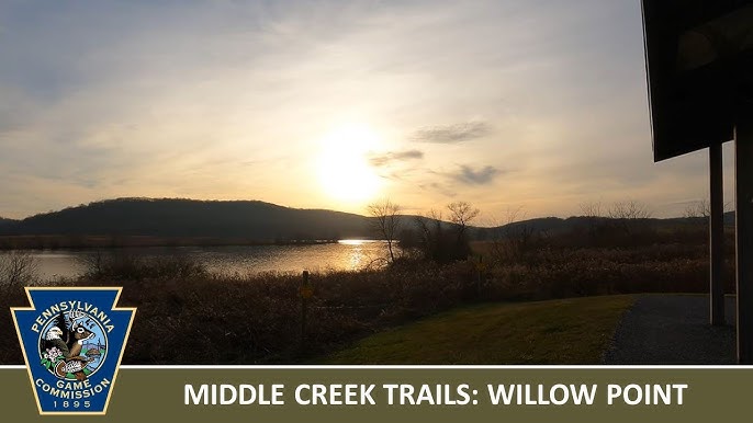 PGC logo next to willow point trail imagery