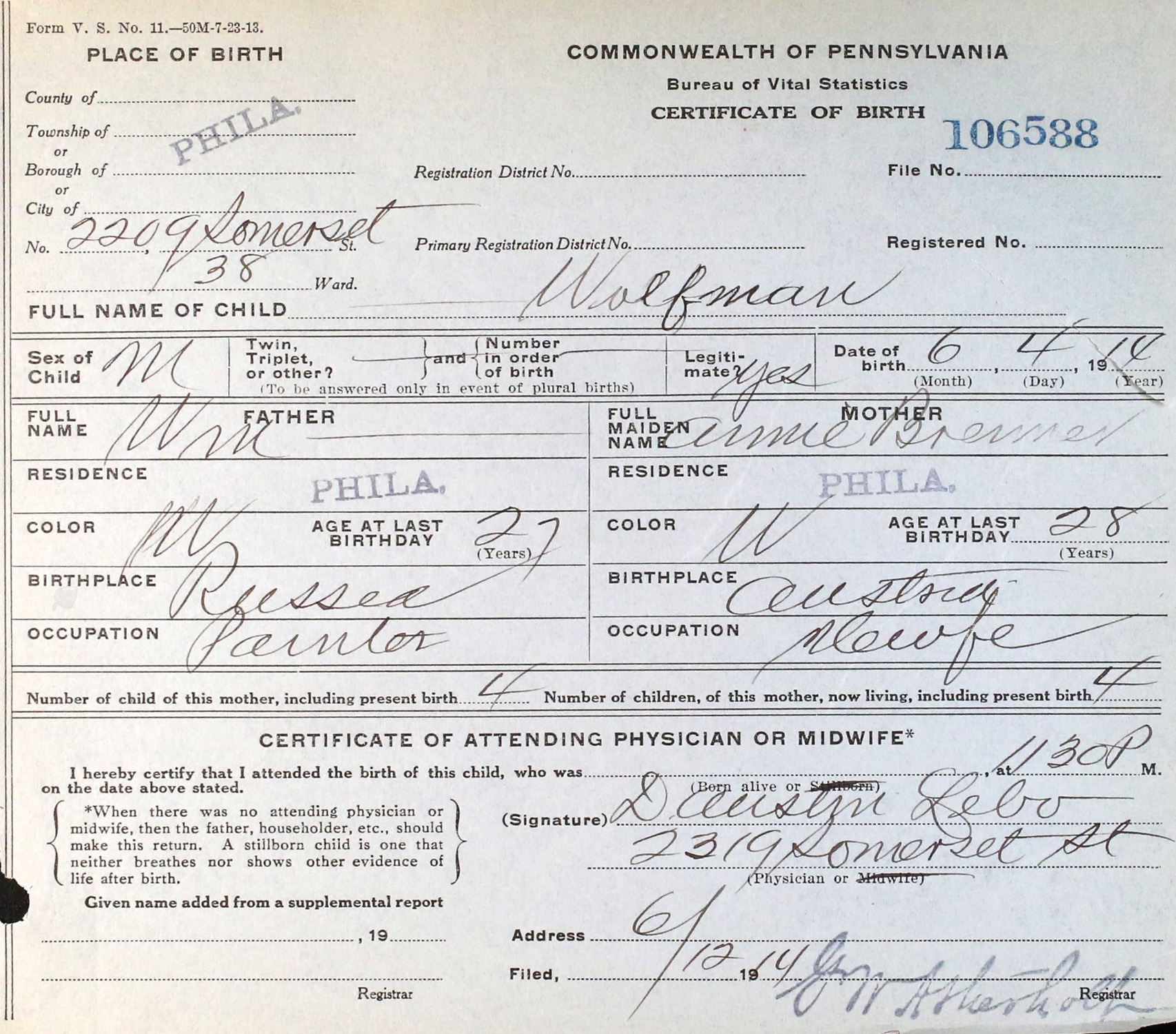 Request Copies of Archival Birth or Death Certificates