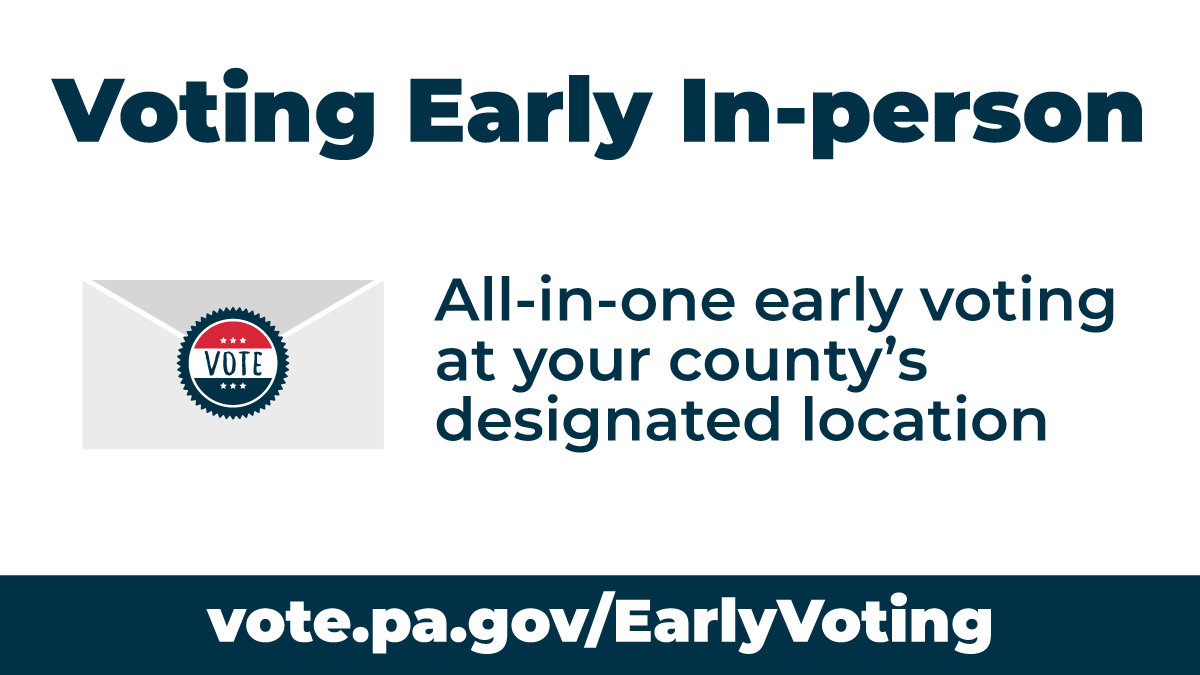 Graphic outlining the deadline to vote early in-person